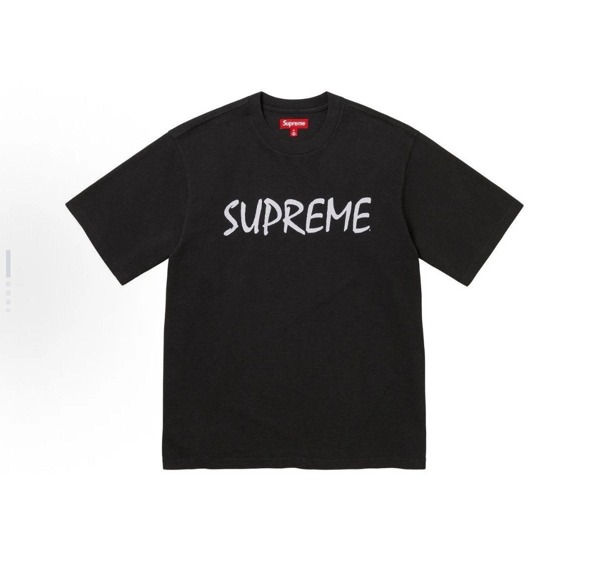 Supreme What The Fuck Cow Print Oval Logo Black T-Shirt - 8