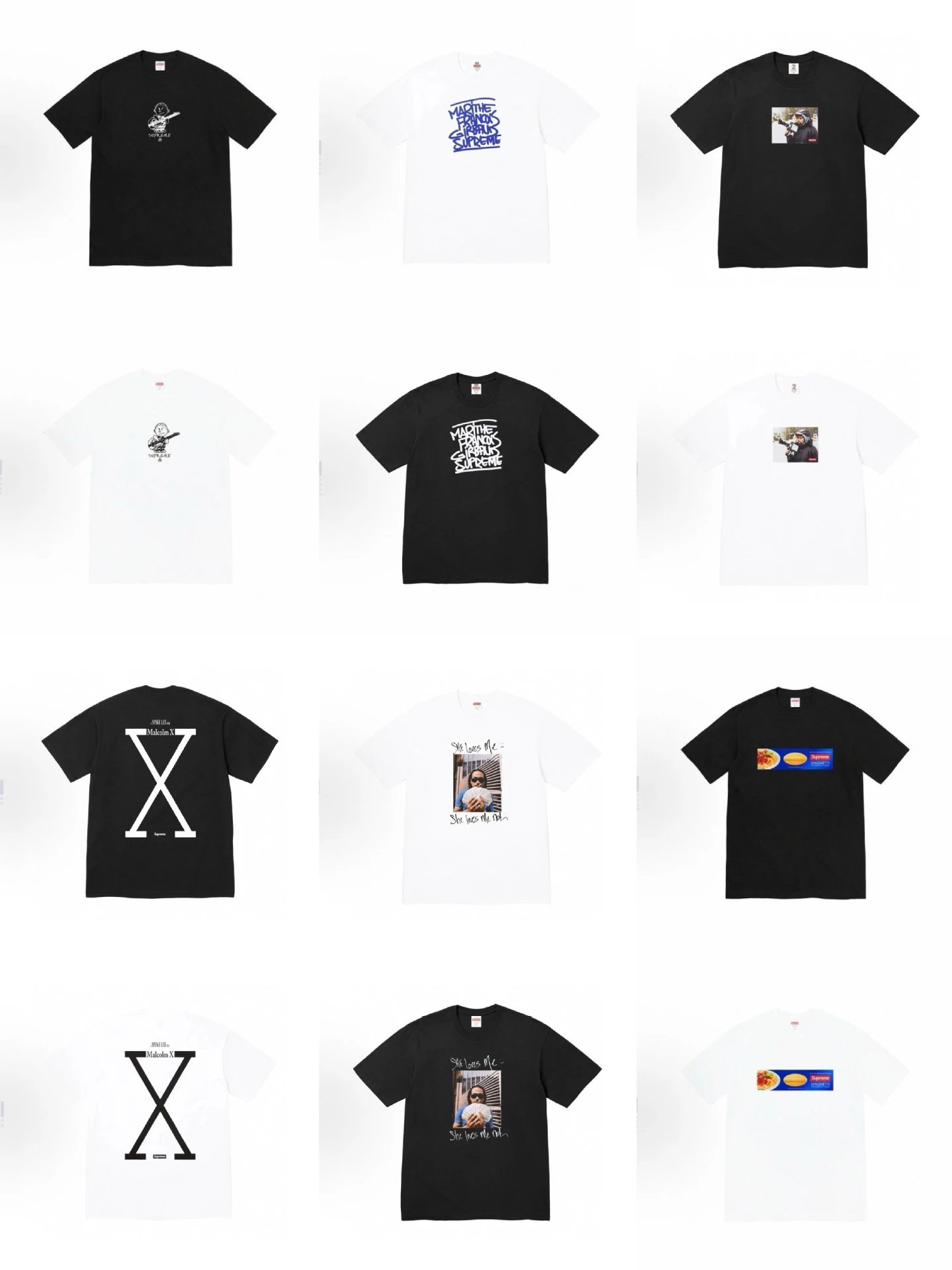 Supreme What The Fuck Cow Print Oval Logo Black T-Shirt - 5