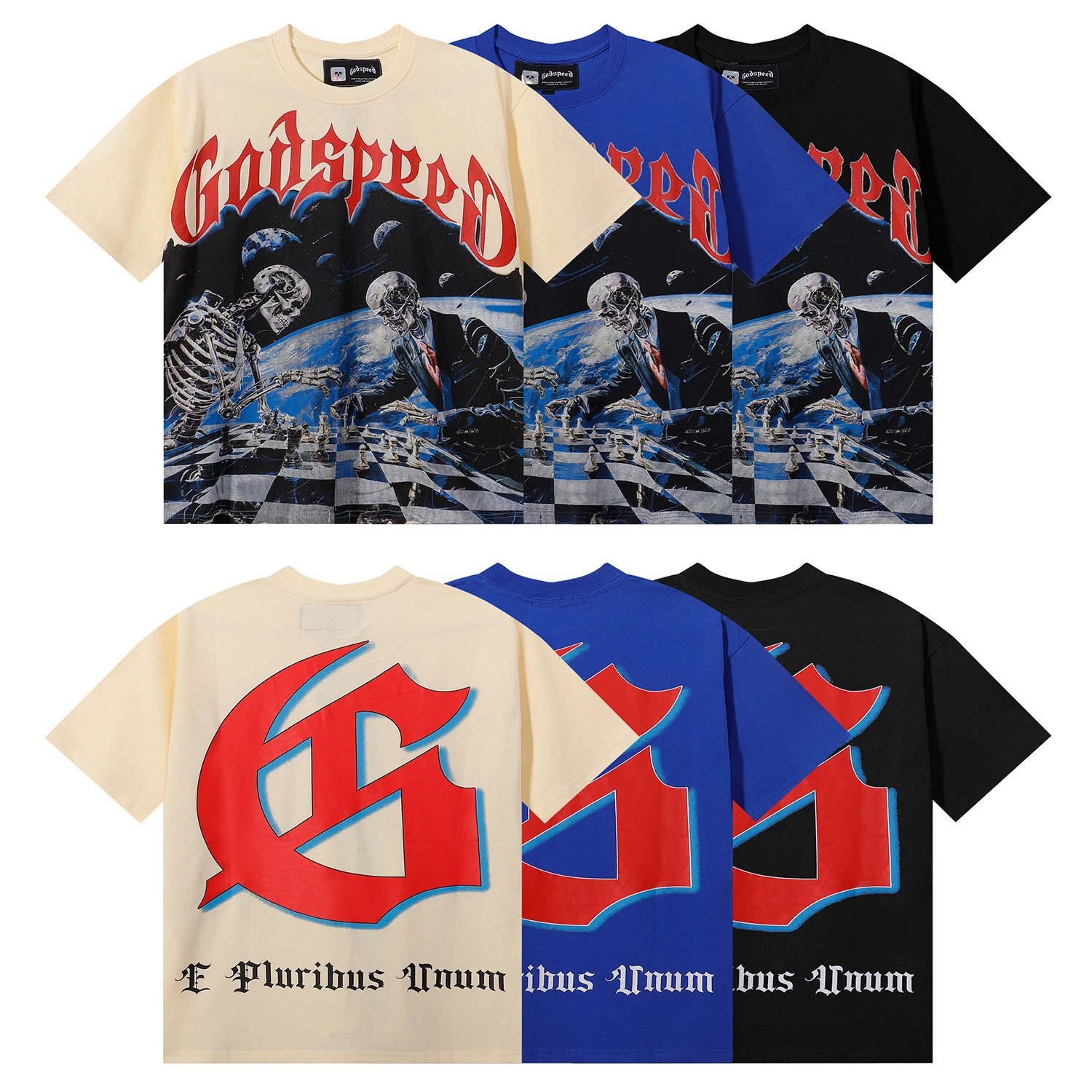Godspeed Surf Club Skeleton Graphic T-Shirt Black - 19
