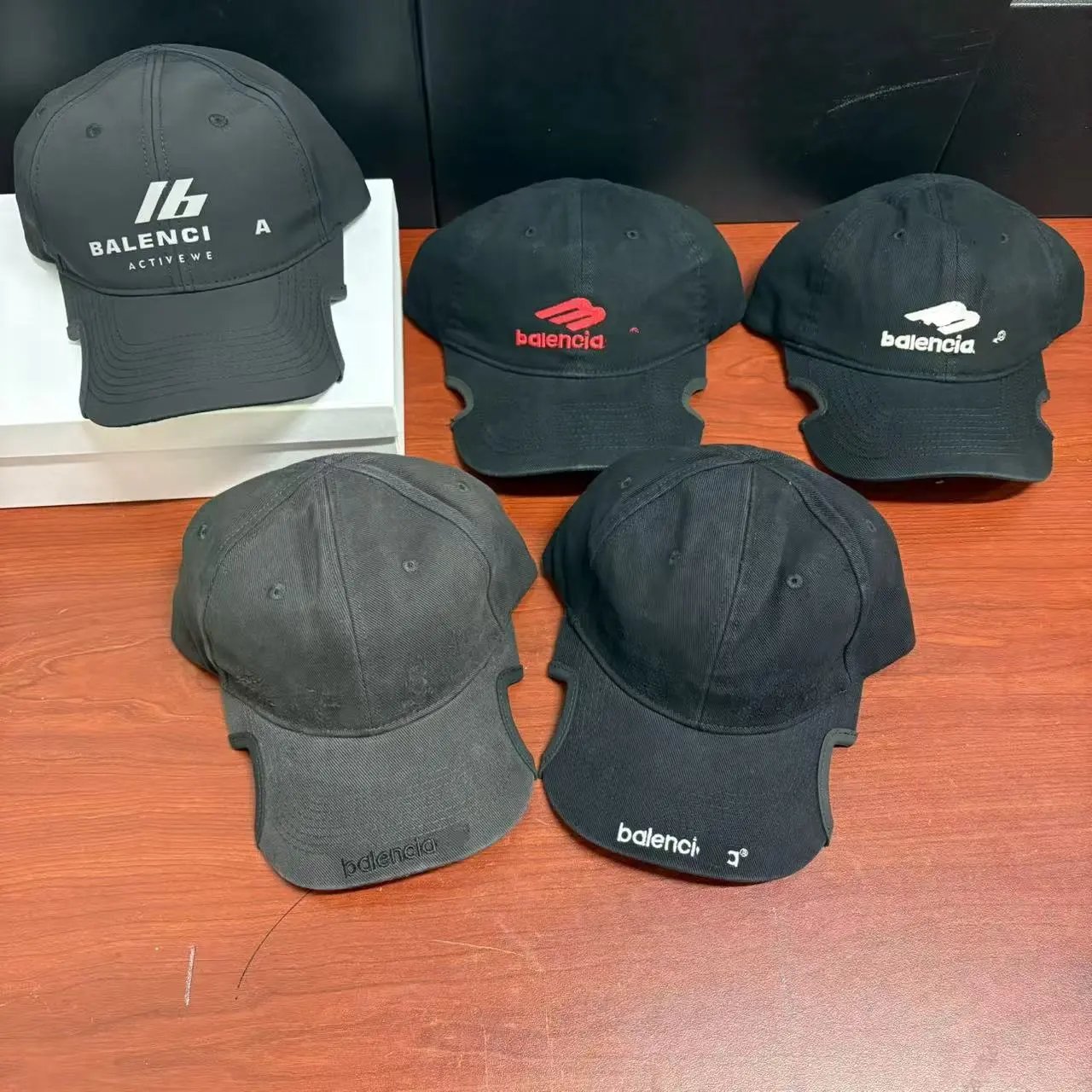 Balenciaga Baseball Cap Black Casual Headwear
