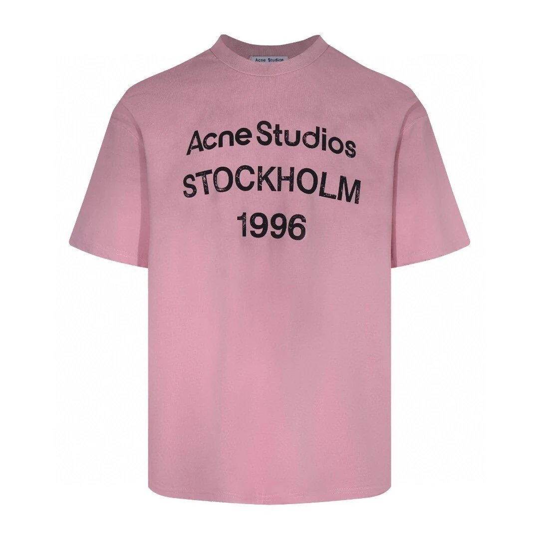 Acne Studios Jackets Stockholm 1996 logo-embroidered jacket — 1996 vintage-style powder