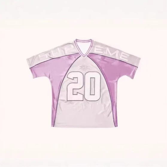 Supreme T-Shirts V-neck number 20 graphic jersey T-shirt image 3