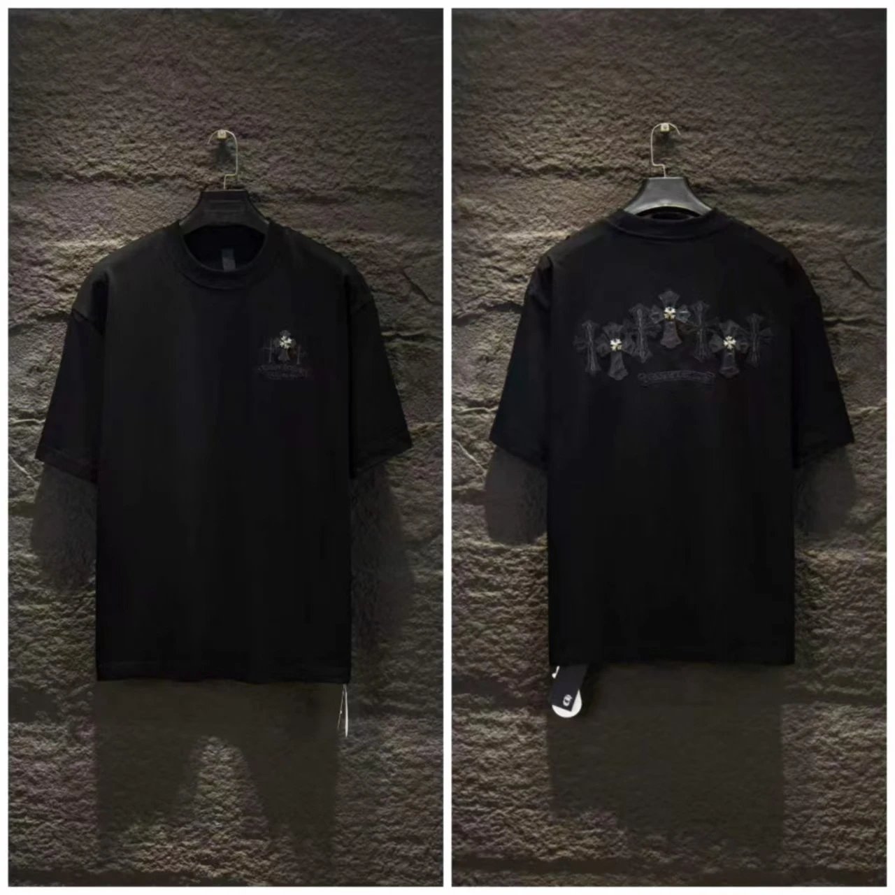Distressed Embroidered Short-Sleeve T-Shirt photo 4