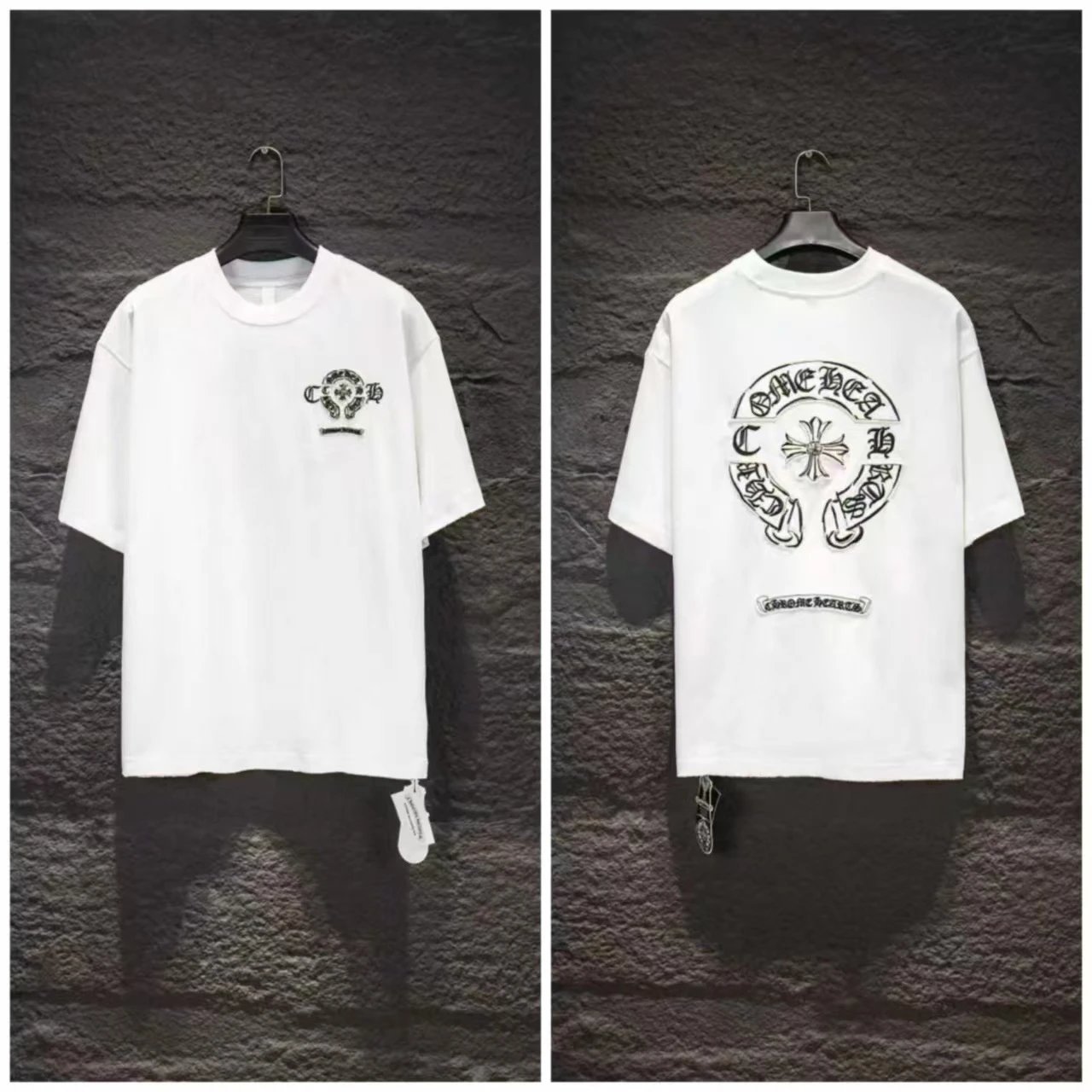 Distressed Embroidered Short-Sleeve T-Shirt photo 7