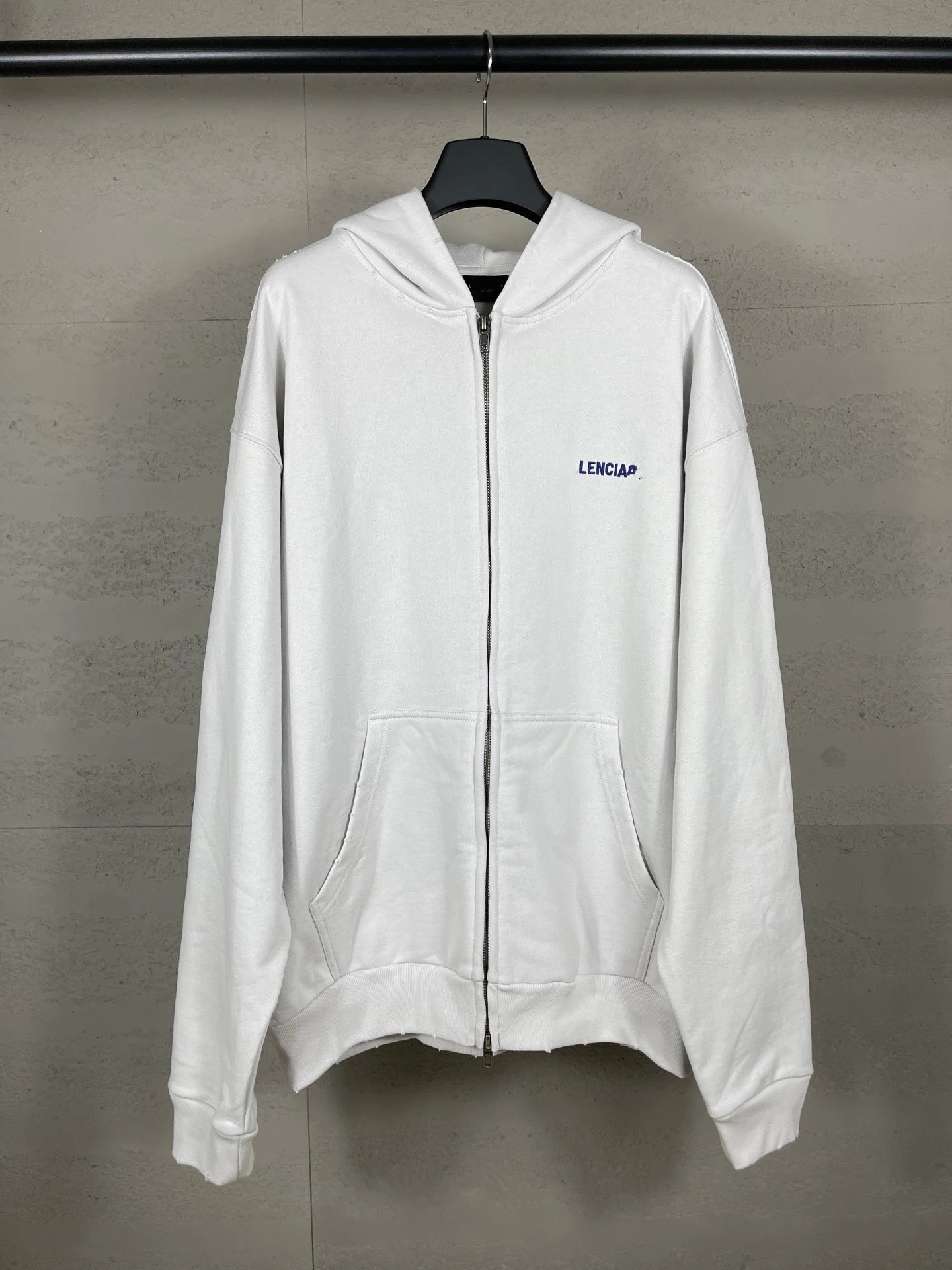 Paneled Embroidered Hooded Cardigan photo 4