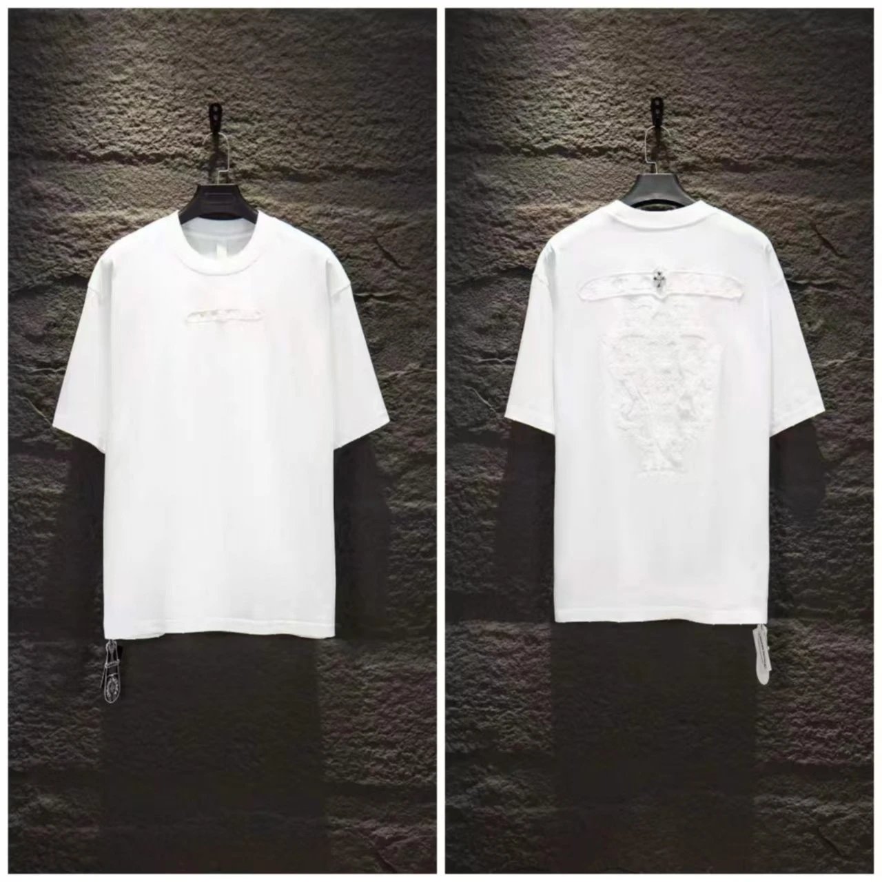 Distressed Embroidered Short-Sleeve T-Shirt photo 3