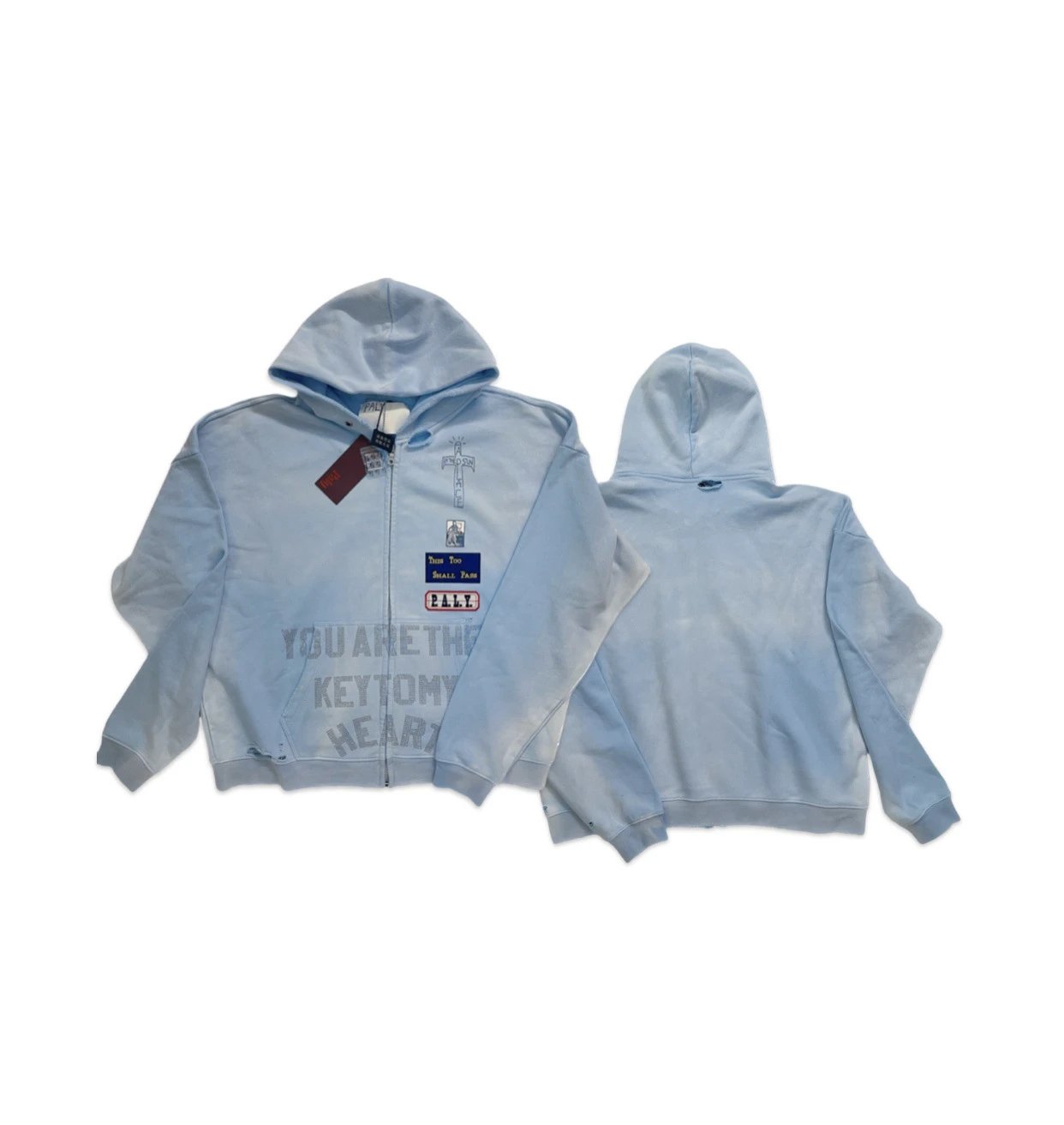 Heavy-Embroidery and Rhinestone-Embellished Sweatshirt photo 6
