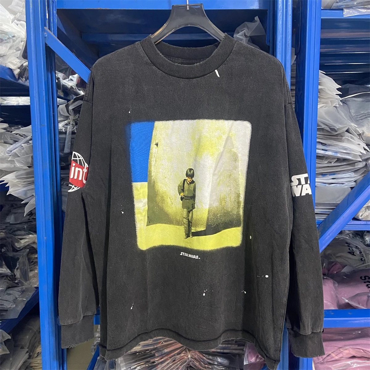 Cowboy Bebop x Unknown Brand Long Sleeve Graphic Tee Black - 22