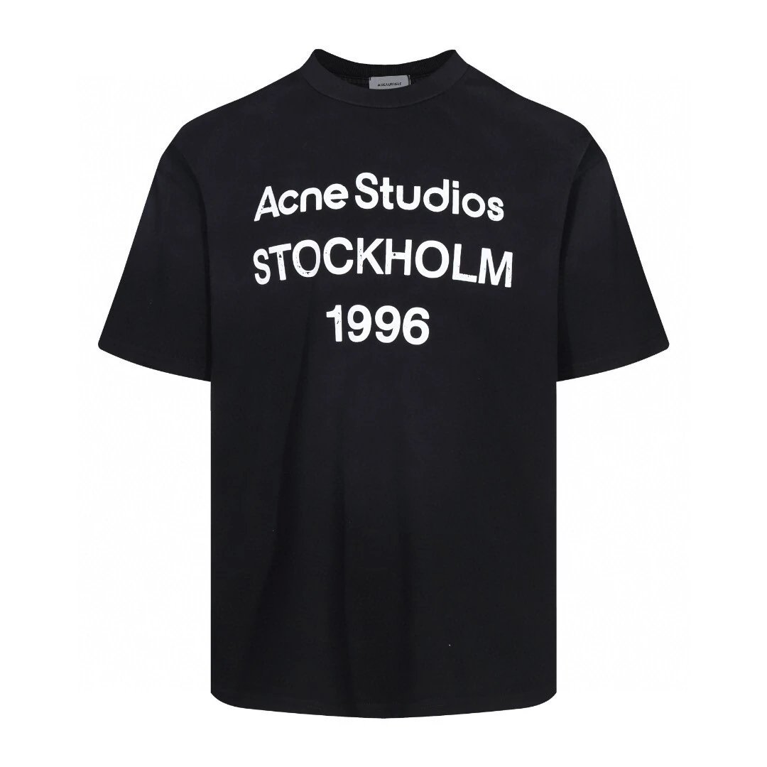 Acne Studios Jackets Stockholm 1996 logo-embroidered jacket — 1996 distressed black