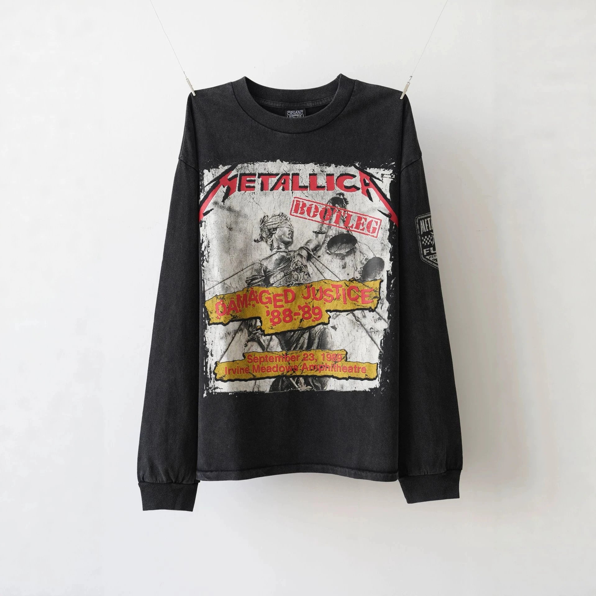 Blindfolded Lady Justice Long-Sleeve Top