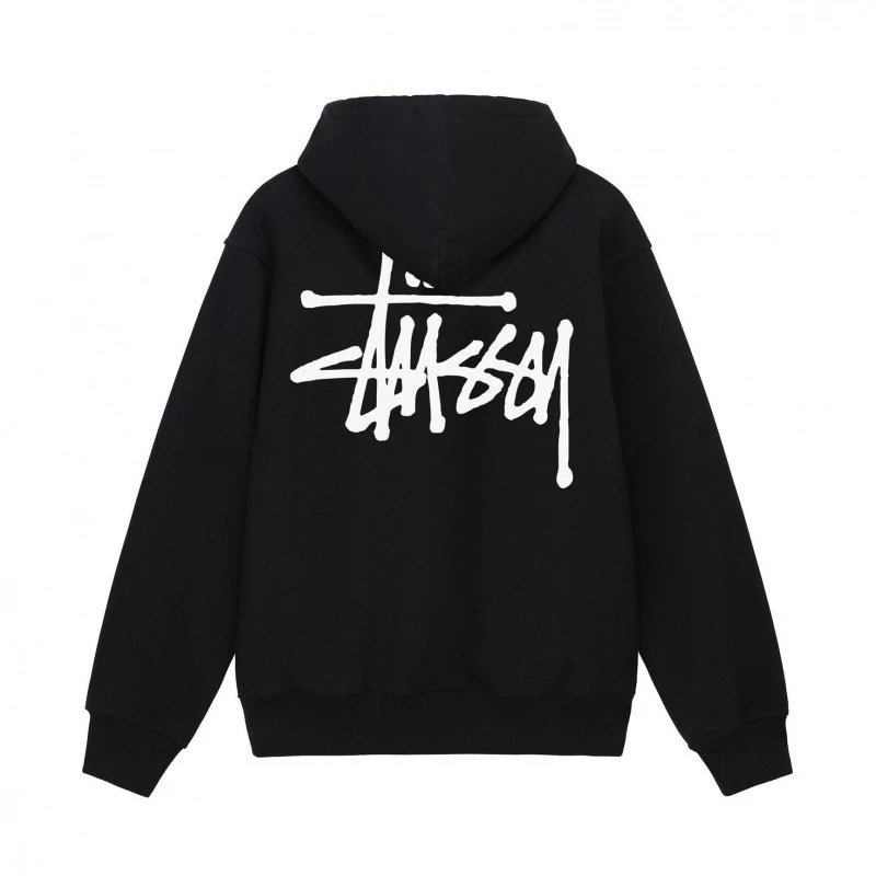 Stussy Basic Logo Hoodie Black