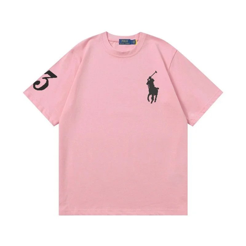 Polo Ralph Lauren T-Shirts Big Pony short-sleeve T-shirt with "3" sleeve graphic — YP-007