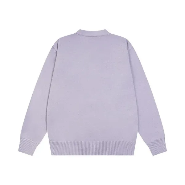 Acne Studios Smiley Face Cardigan Light Green Knit Cardigan - 14