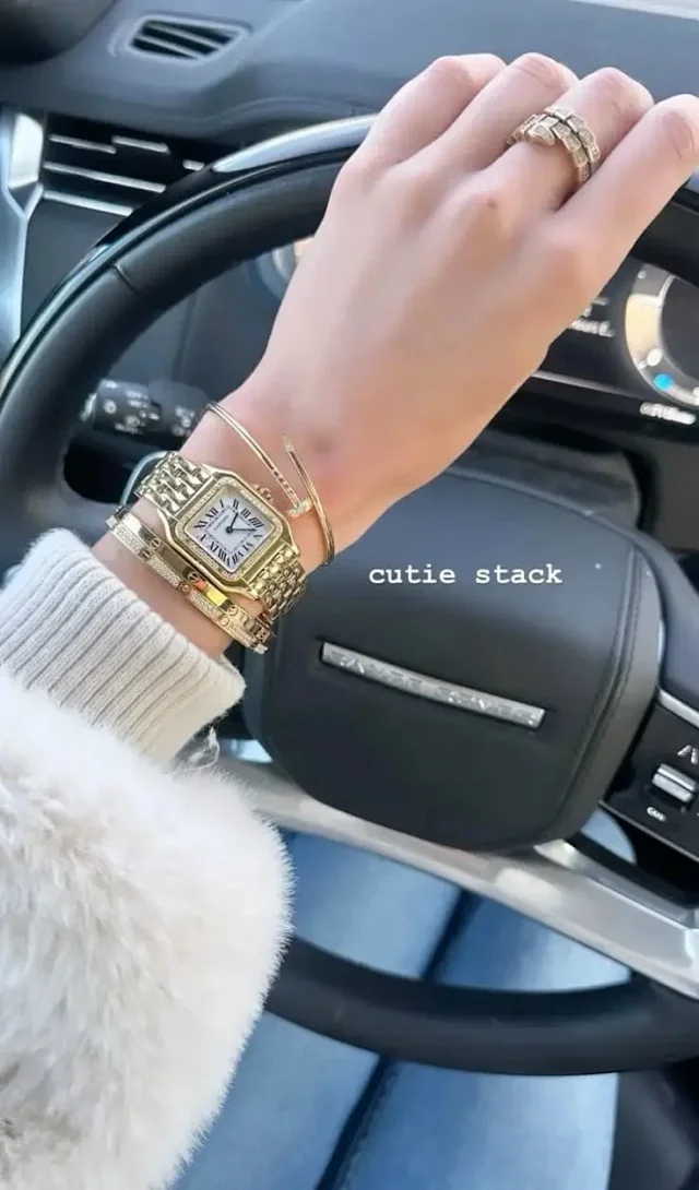 Cartier Watches Crystal-Embellished Stainless Steel Watch product detail image 3
