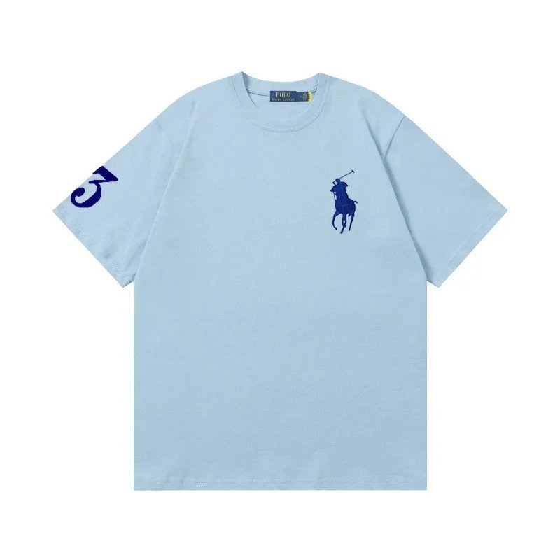Polo Ralph Lauren T-Shirts Big Pony short-sleeve T-shirt with "3" sleeve graphic — YP-006