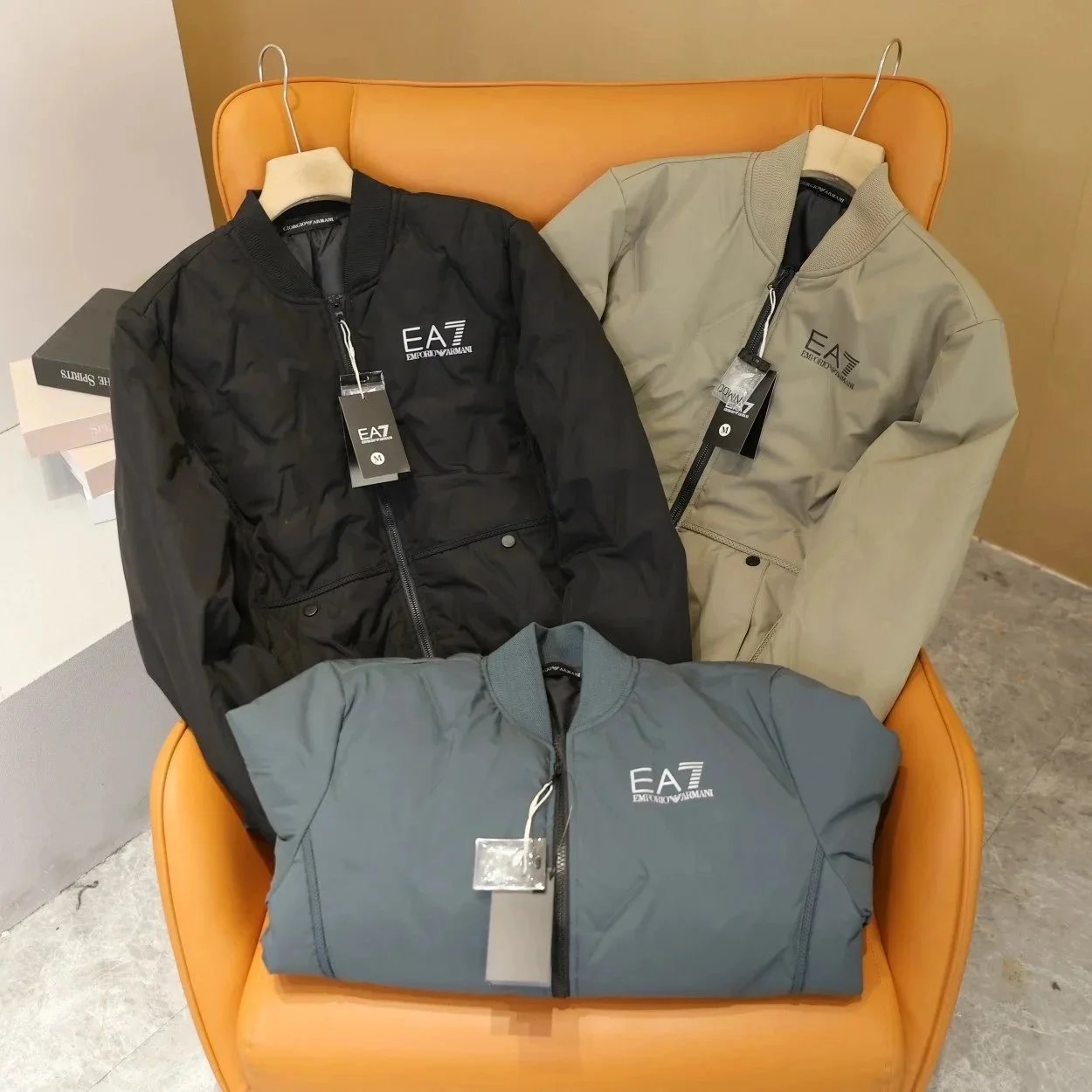 Armani Exchange EA7 Emporio Armani Lightweight Quilted Down Jacket Black Down Jacket - 9