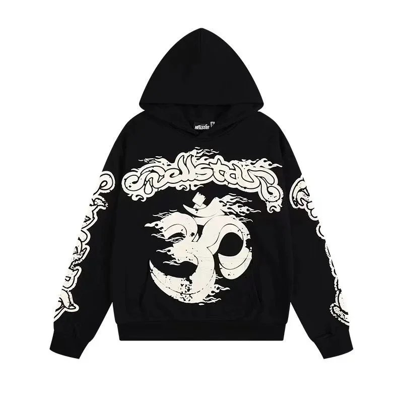 Hellstar Tracksuits Flame Graphic Hoodie and Flared Sweatpants Set image 7