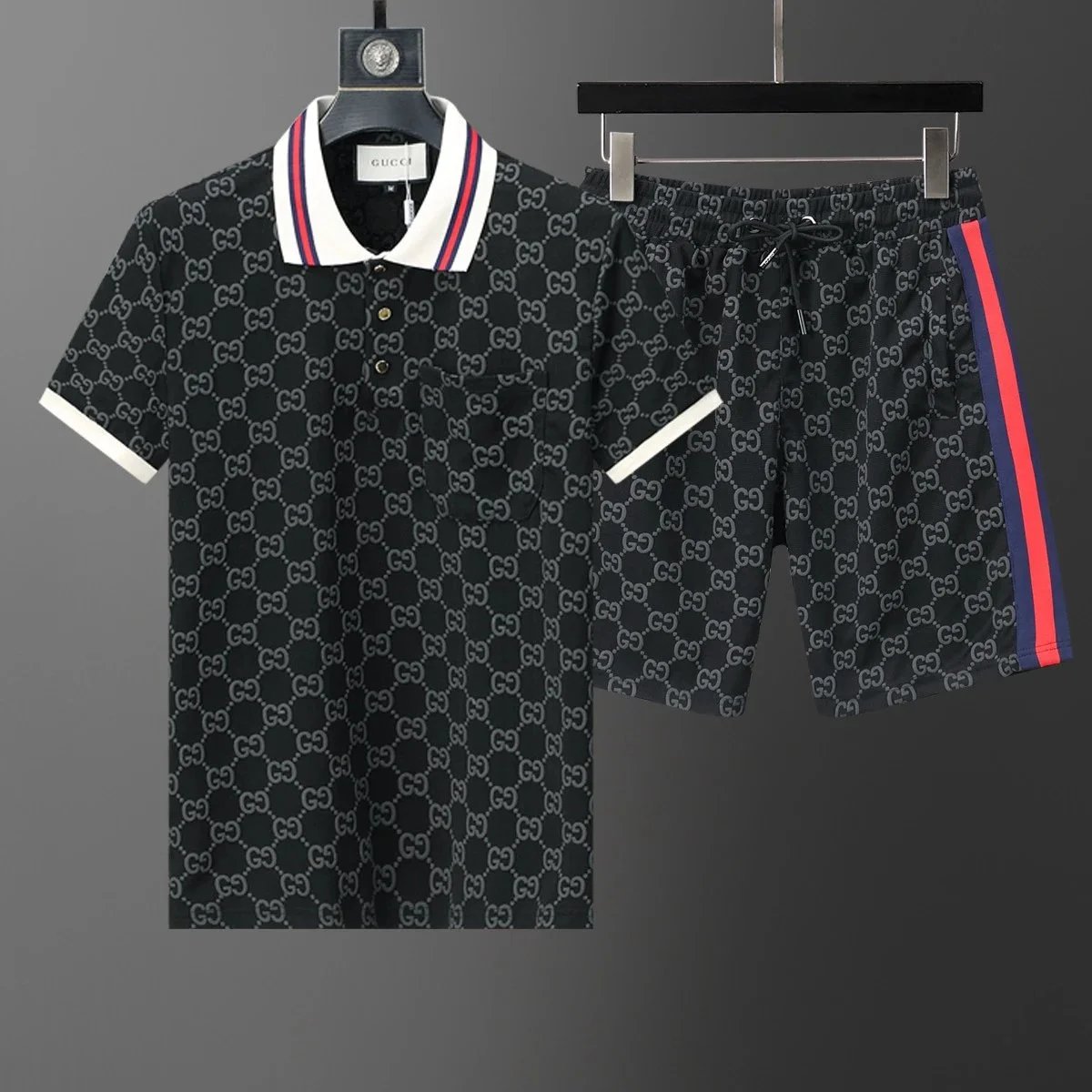 Louis Vuitton Matching Sets Monogram Short-Sleeve T-Shirt and Shorts Set — YMX-020
