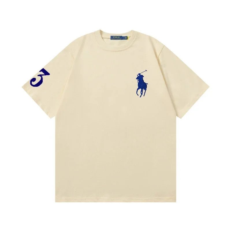 Polo Ralph Lauren T-Shirts Big Pony short-sleeve T-shirt with "3" sleeve graphic — YP-008
