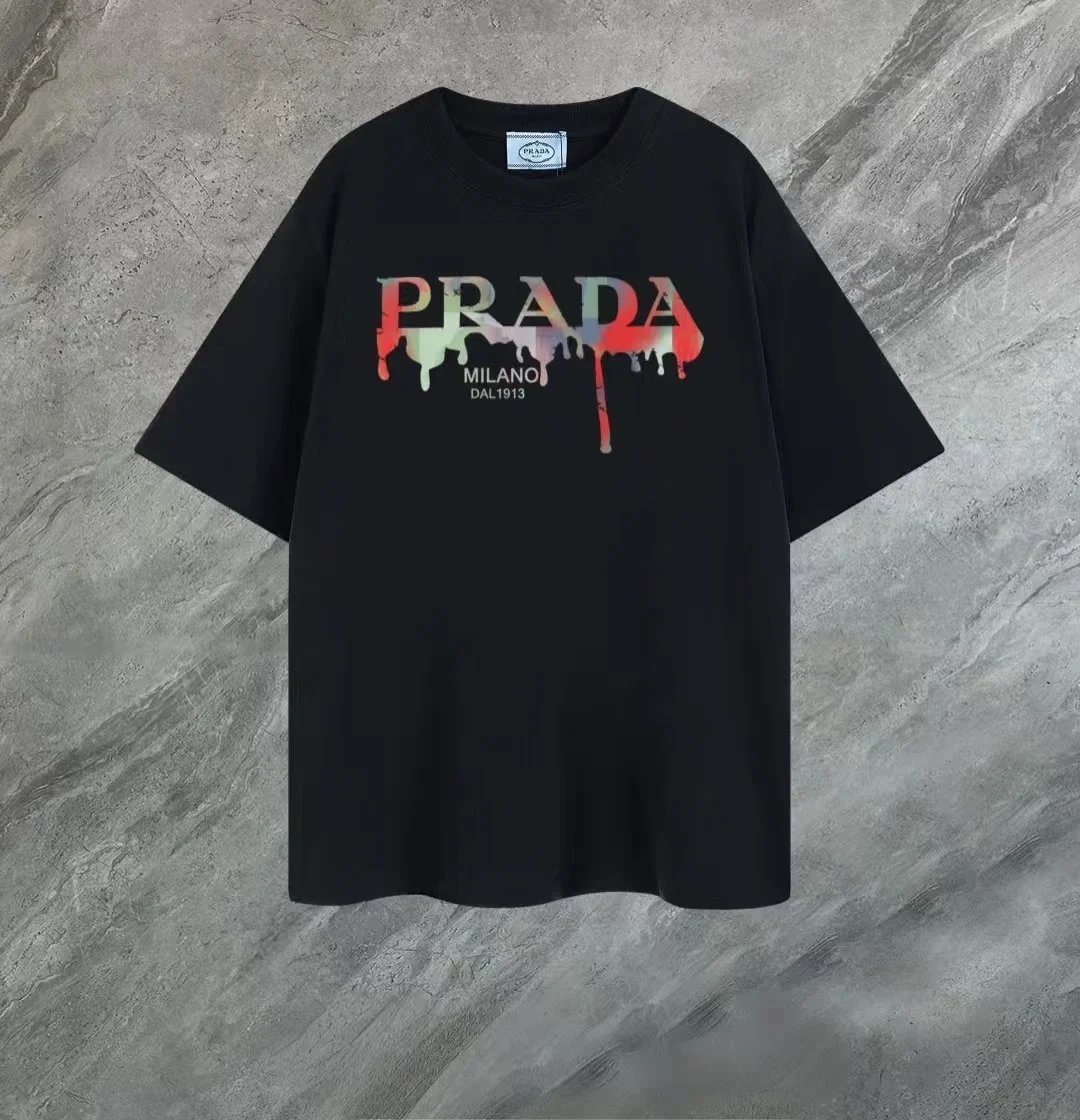 Prada T-Shirts Logo Graphic Crewneck image 7