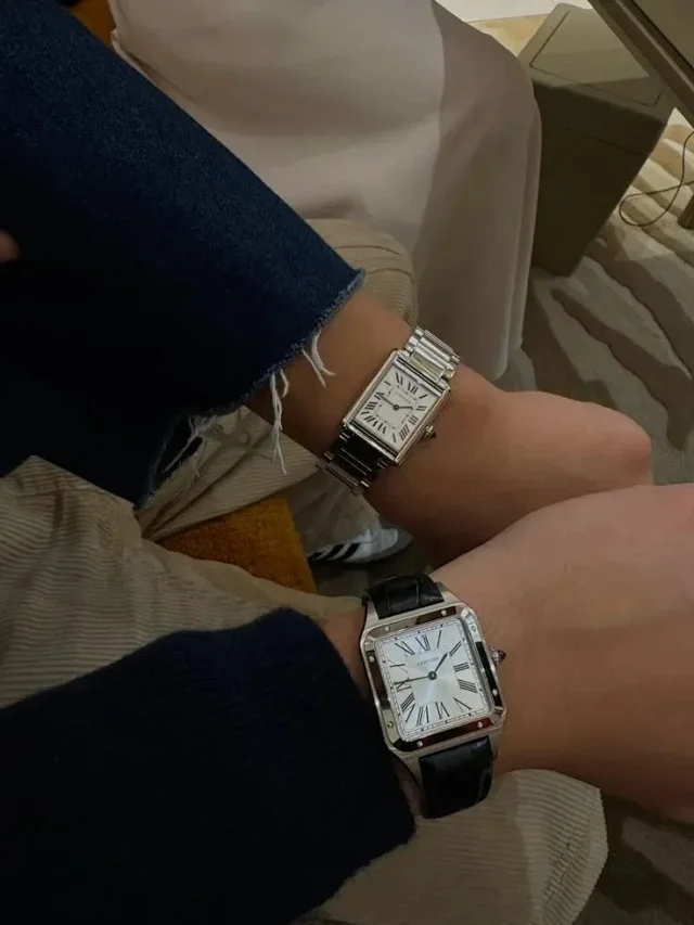 Cartier Watches Crystal-Embellished Stainless Steel Watch product detail image 1