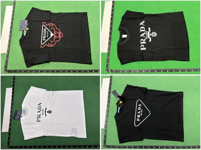 Prada T-Shirts Logo Graphic Crewneck product detail image 2