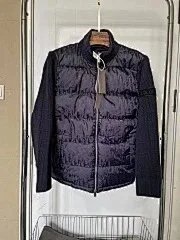 Moncler Down Jackets Quilted jacket with knit sleeves image 14