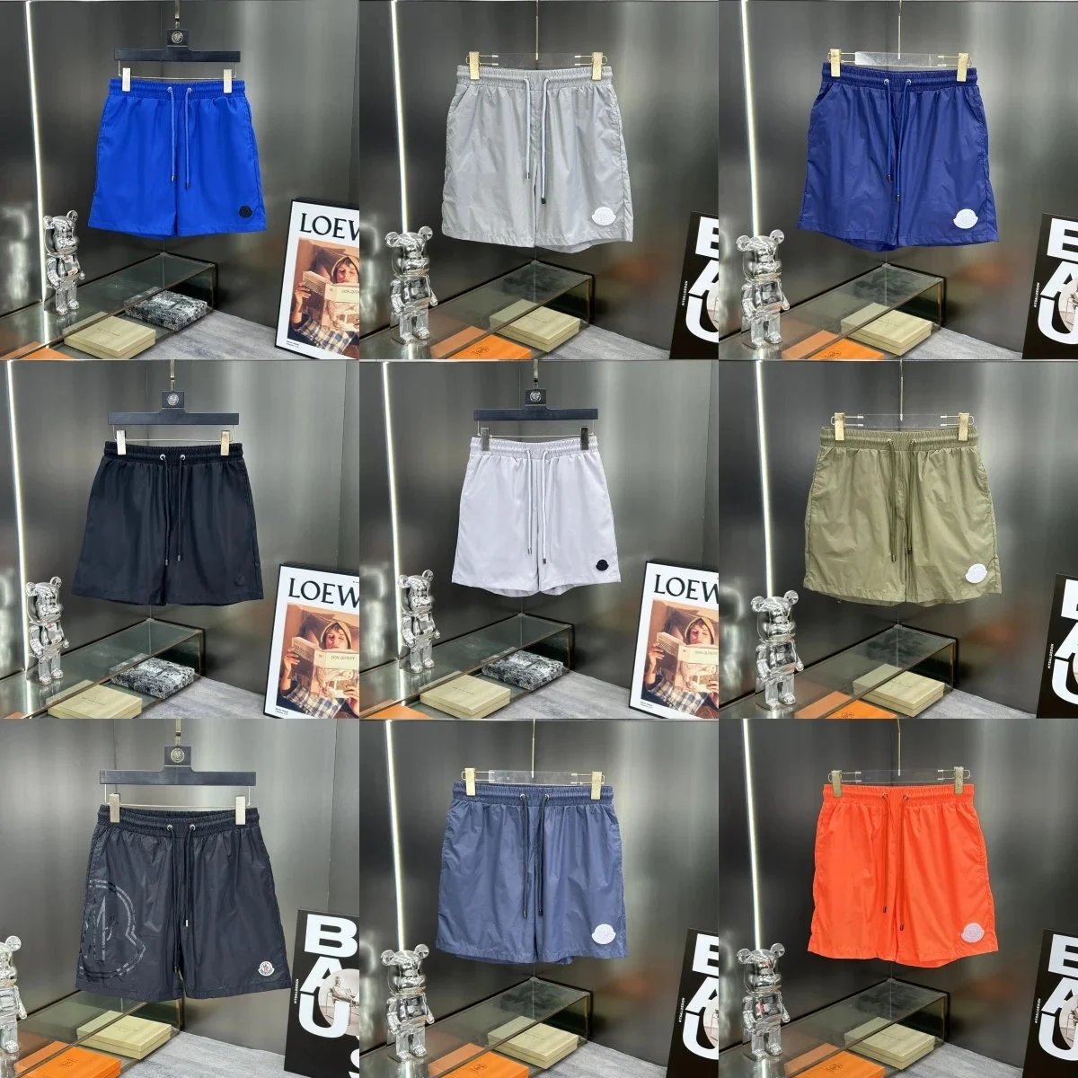 Moncler Shorts Drawstring nylon with logo patch image 1