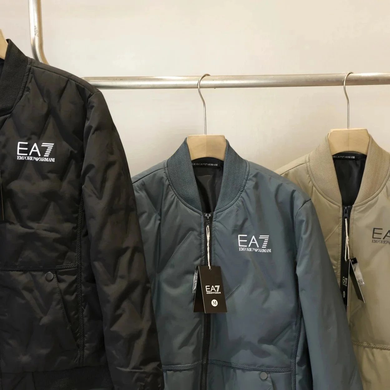 Armani Exchange EA7 Emporio Armani Lightweight Quilted Down Jacket Black Down Jacket - 8