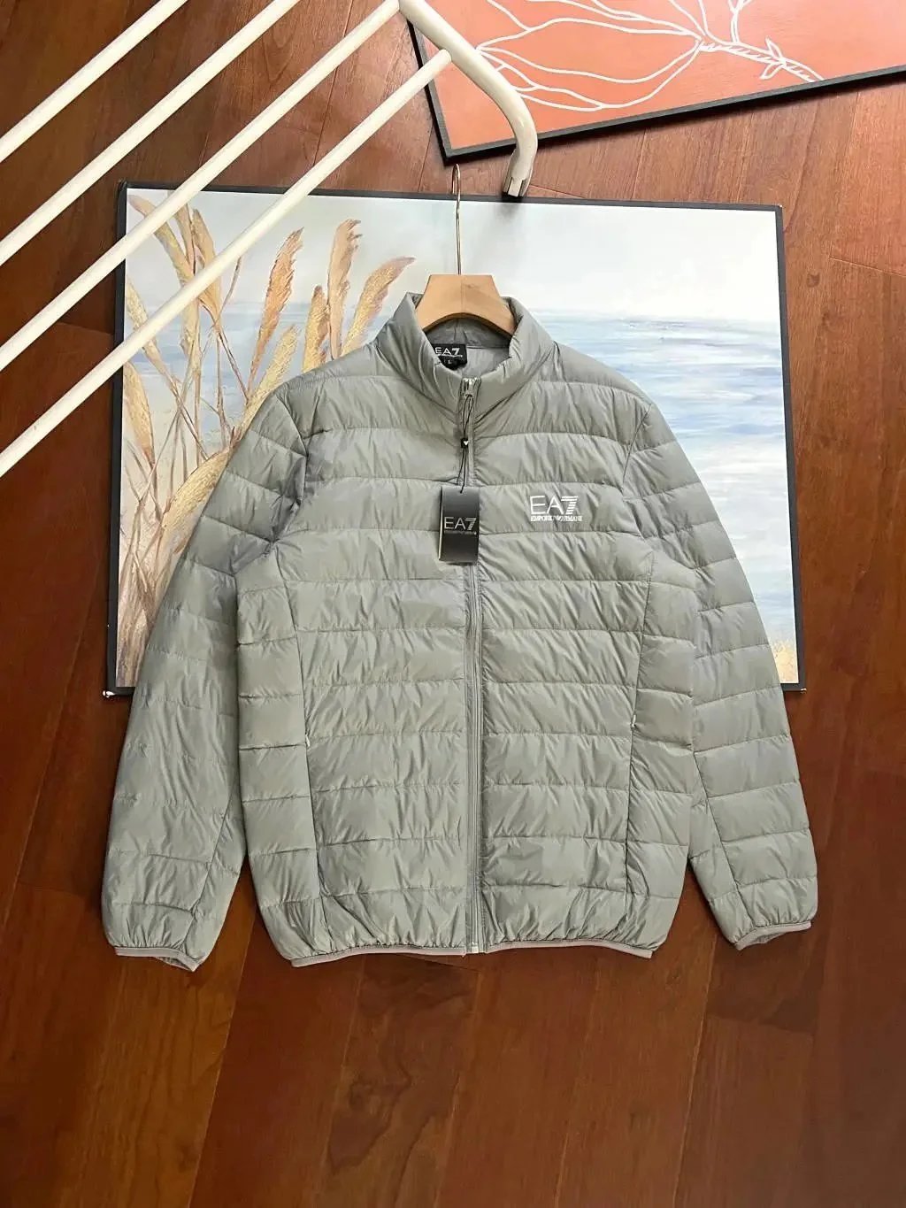 Armani Exchange EA7 Emporio Armani Lightweight Quilted Down Jacket Black Down Jacket - 5