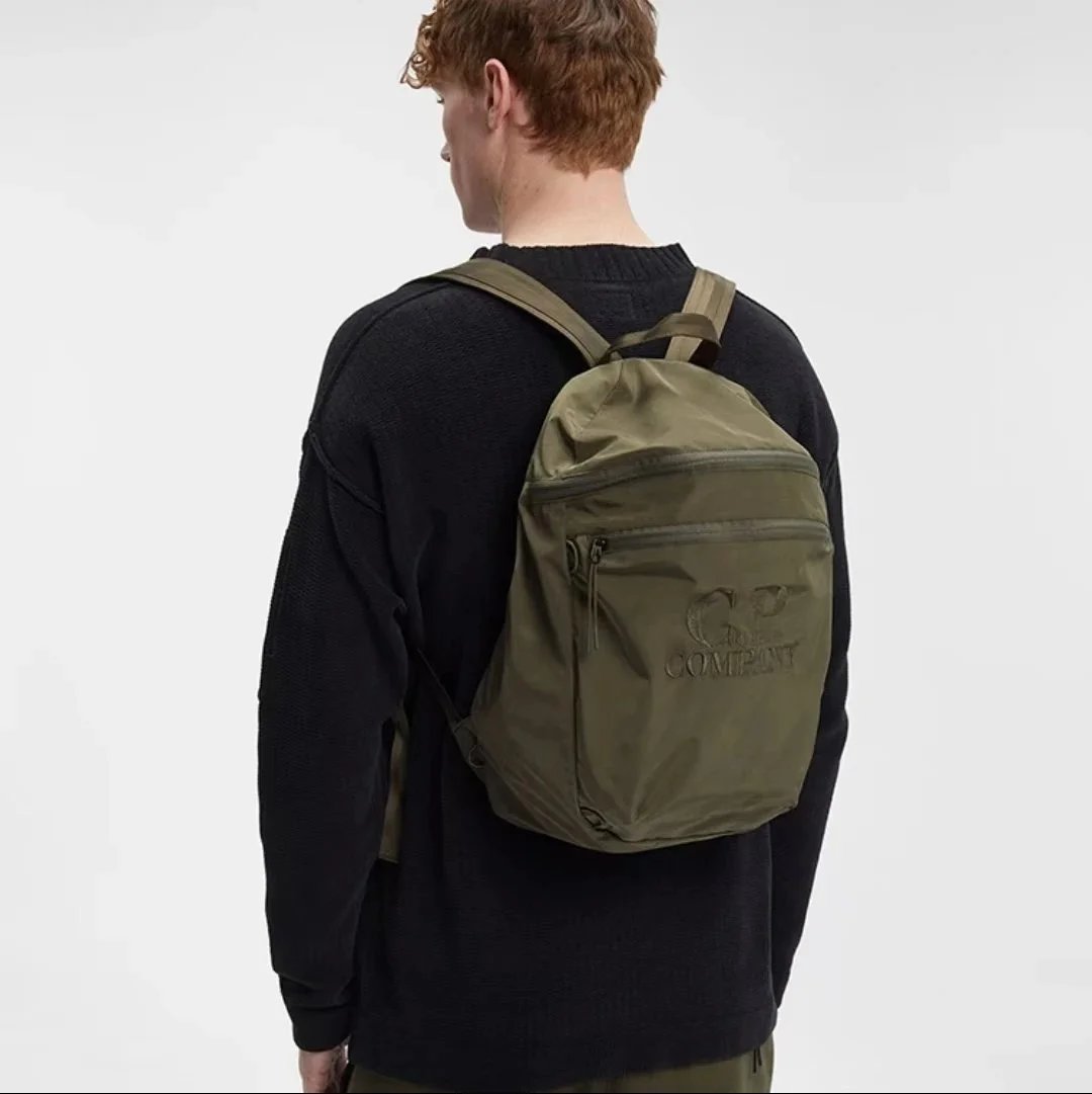 C.P. Company Drawstring Mini Backpack Rust Orange - 4