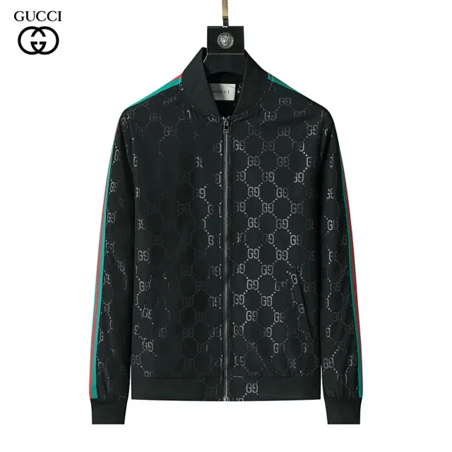Gucci Jackets Monogram Zip-Up Hooded Jacket product detail image 19