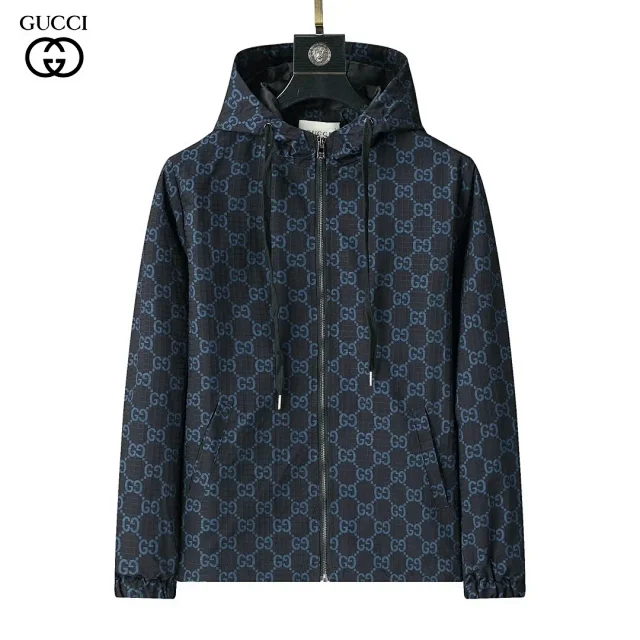 Gucci Jackets Monogram Zip-Up Hooded Jacket product detail image 26