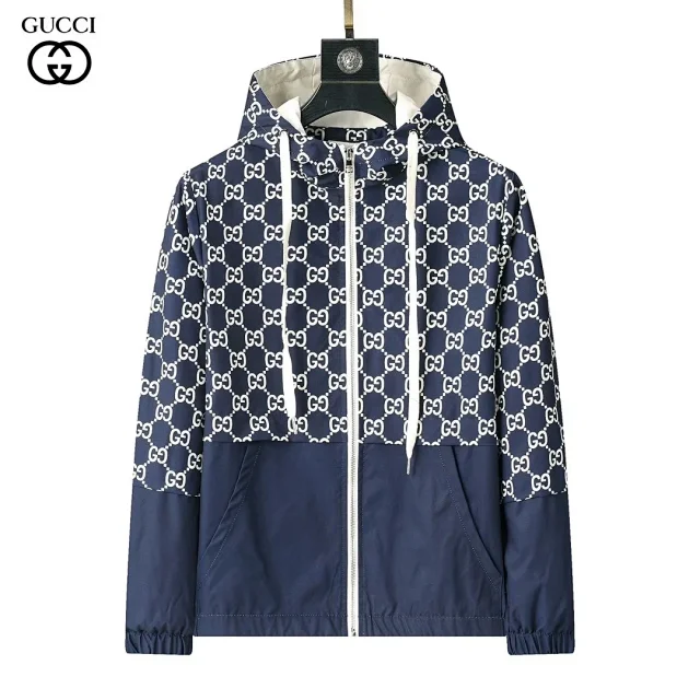 Gucci Jackets Monogram Zip-Up Hooded Jacket product detail image 27