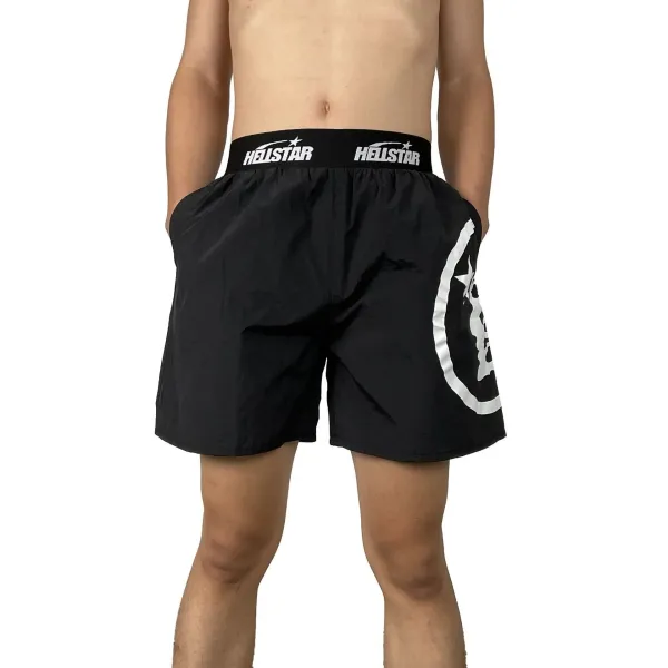 Hellstar Graphic Print Navy Boxer Shorts Underwear - 6