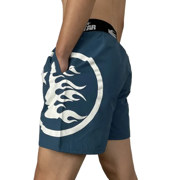 Hellstar Graphic Print Navy Boxer Shorts Underwear - 5