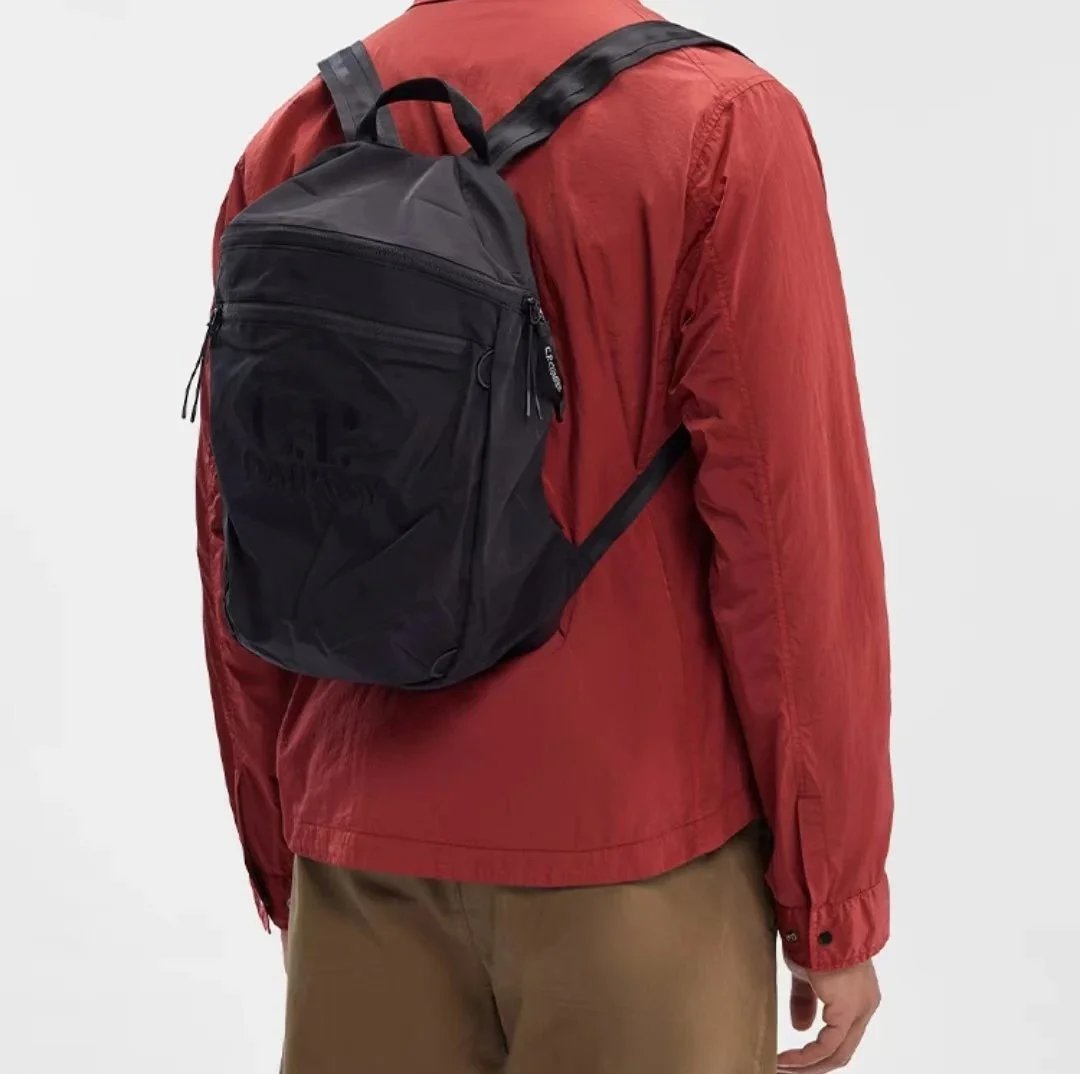 C.P. Company Drawstring Mini Backpack Rust Orange - 3