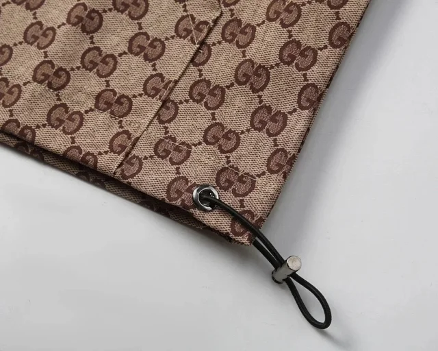 Gucci Jackets Monogram Zip-Up Hooded Jacket product detail image 9