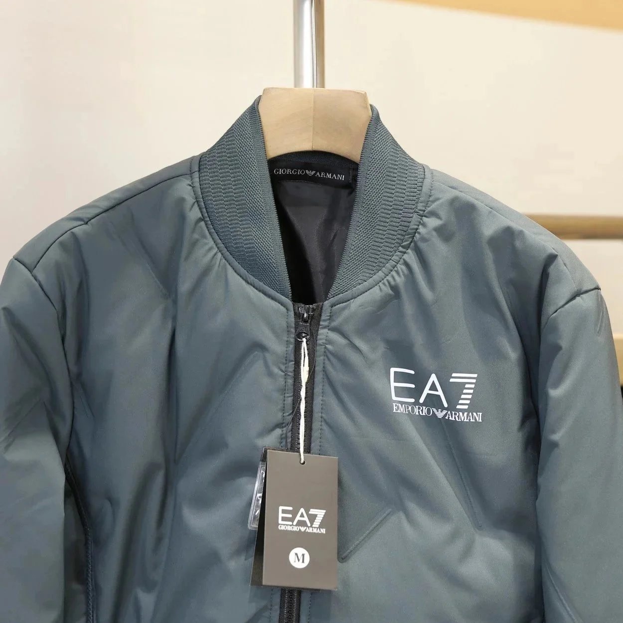 Armani Exchange EA7 Emporio Armani Lightweight Quilted Down Jacket Black Down Jacket - 7
