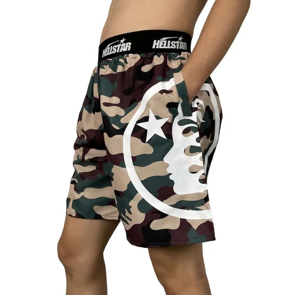 Hellstar Graphic Print Navy Boxer Shorts Underwear - 4