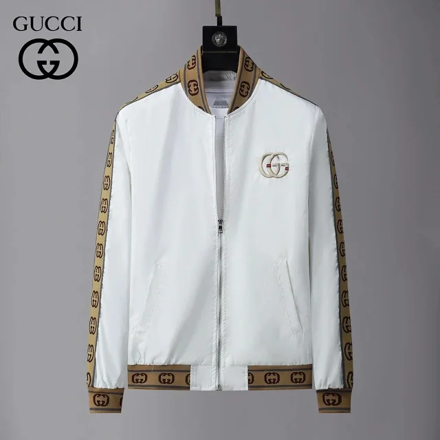 Gucci Jackets Monogram Zip-Up Hooded Jacket product detail image 11