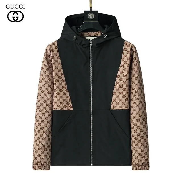Gucci Jackets Monogram Zip-Up Hooded Jacket product detail image 23