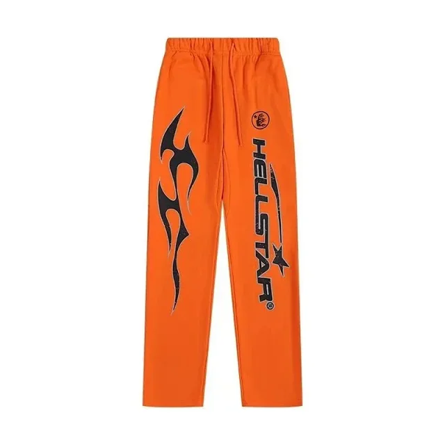 Hellstar Tracksuits Flame Graphic Hoodie and Flared Sweatpants Set product detail image 14