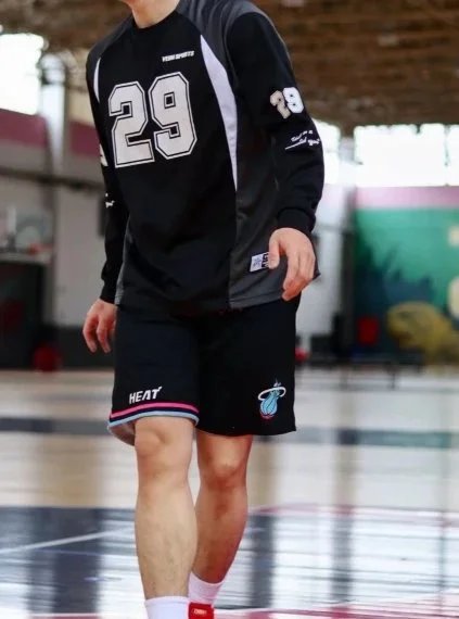 Miami Heat Shorts Basketball with team graphics image 5