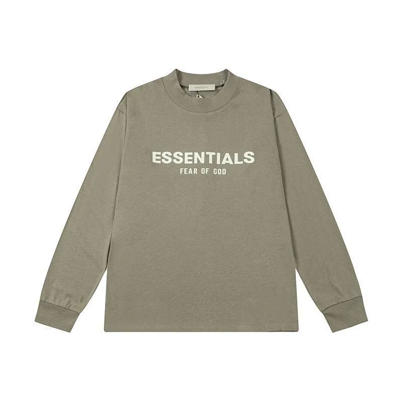 Fear of God Essentials T-Shirts Logo Long-Sleeve T-Shirt — DD-011