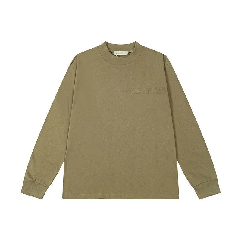 Fear of God Essentials T-Shirts Logo Long-Sleeve T-Shirt — DD-006