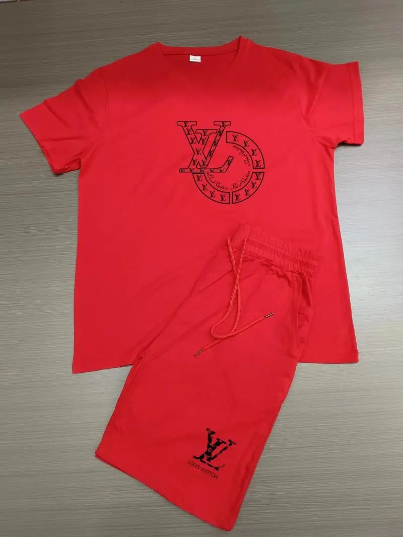Design Bass Pro Shops Logo Print Red T-Shirt and Shorts Set Sets - 11