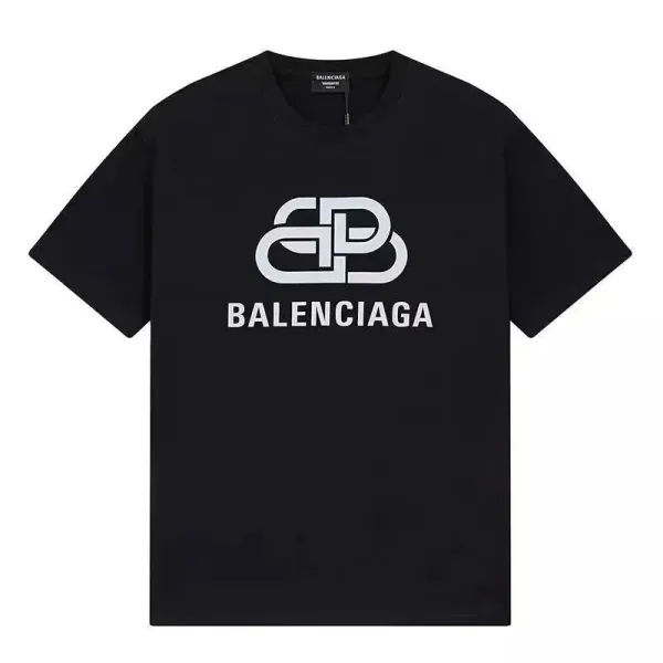 Balenciaga BB Logo Black T-Shirt - 1