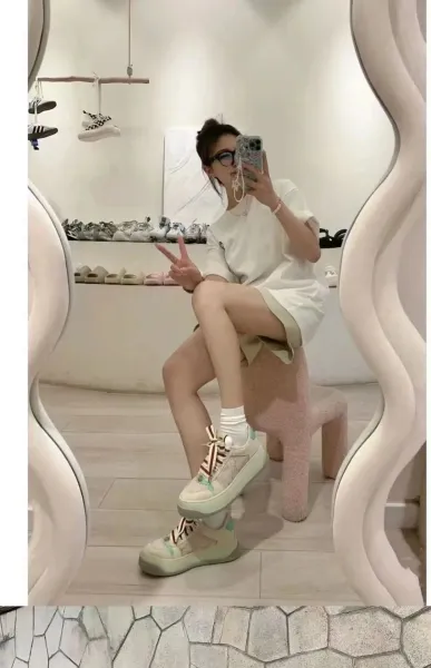 Gucci Rhyton GG Canvas Brown Beige Sneakers Chunky Sneakers - 4