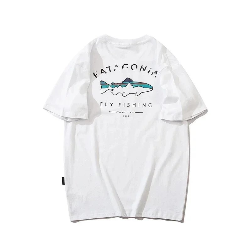 Design Flying Fish Graphic Navy T-Shirt - 4